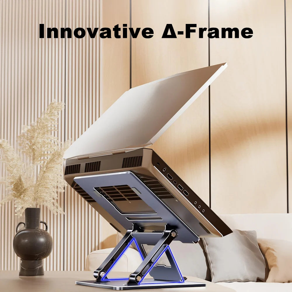 Laptop Stand Adjustable Desktop Projector Stand for 10-15.6" Air Pro Dell HP Lenovo Laptop and Projector Riser